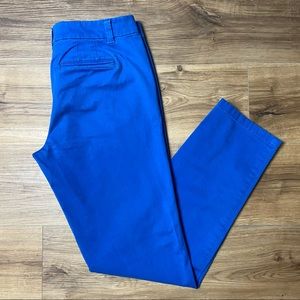 LOFT Cute Modern Straight Royal Blue Pants SIZE: 4